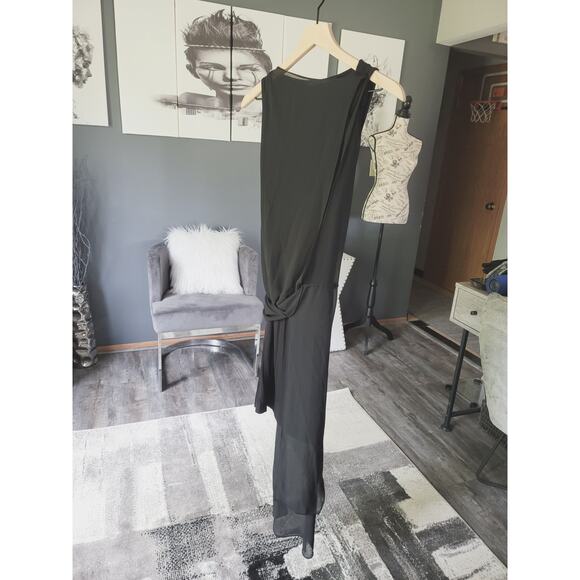 EUC Zara Overlay Sheer Black Midi Dress - XS - Picture 8 of 15